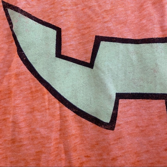 ZOE + LIV • Burnout Baseball Style Halloween Jack-O-Lantern Shirt - Size M - Picture 14 of 16